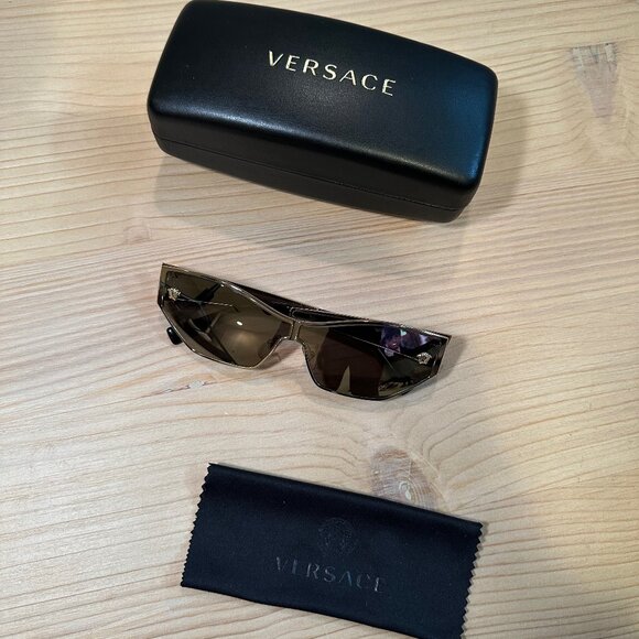 Versace Shield Sunglasses - Gold main image 11